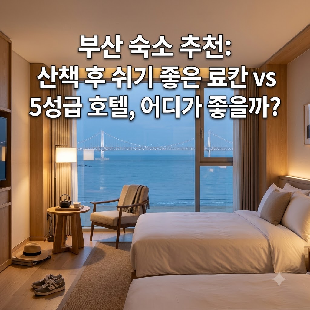 부산 숙소 추천 산책 후 쉬어가기 좋은 료칸과 5성급 호텔 어디가 좋을까?