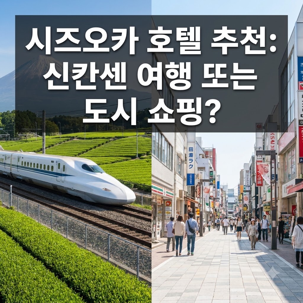 시즈오카 호텔 추천 신칸센 이동과 시내 쇼핑 중 어디에 맞추면 좋을까?