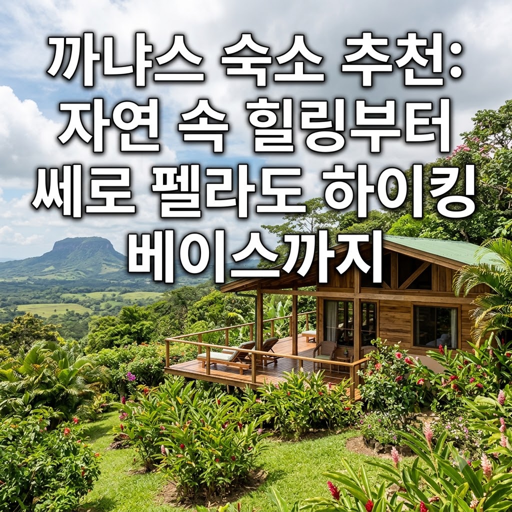 카나스 숙소 추천 자연 속 힐링부터 세로펠라도 하이킹 거점까지
