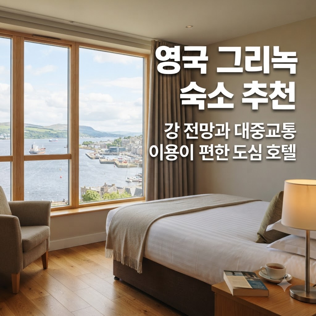 영국 그리녹 숙소 추천 강 전망과 대중교통 이용이 편한 도심 호텔