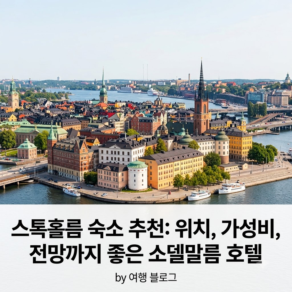 스톡홀름 숙소 추천 쇠데르말름 위치 좋은 가성비와 탁 트인 전망 호텔