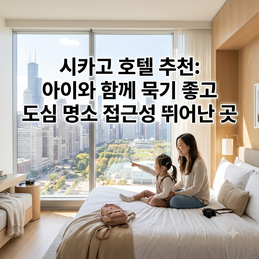 시카고 호텔 추천 다운타운 명소 이동이 편한 아이 동반 숙소
