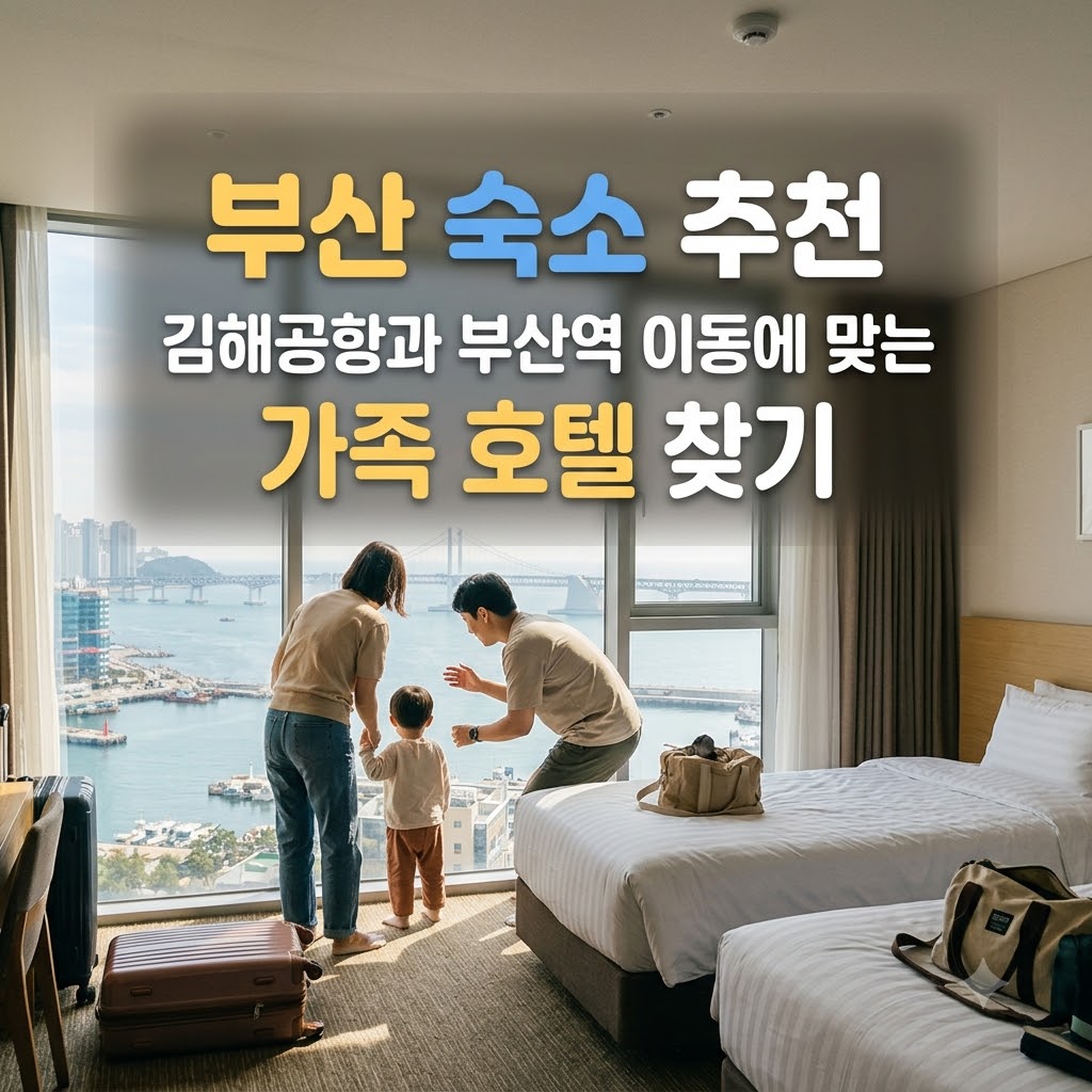부산 숙소 추천 김해공항과 부산역 이동에 맞는 가족 호텔 찾기