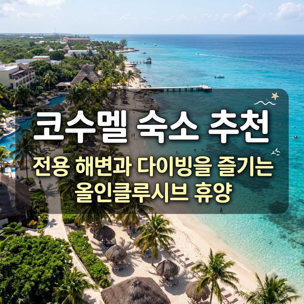 코수멜 숙소 추천 전용 해변과 다이빙을 즐기는 올인클루시브 휴양