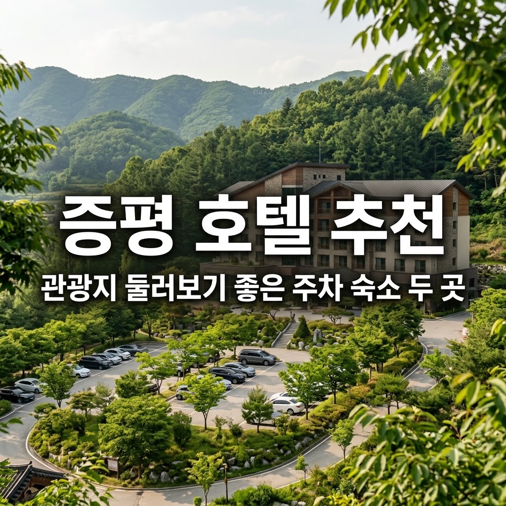 증평 호텔 추천 관광지 둘러보기 좋은 주차 숙소 두 곳